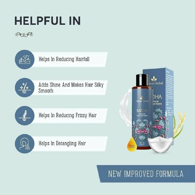 Avimee Herbal Radha Hair Conditioner For All Hair Type, 200 ml-3.webp